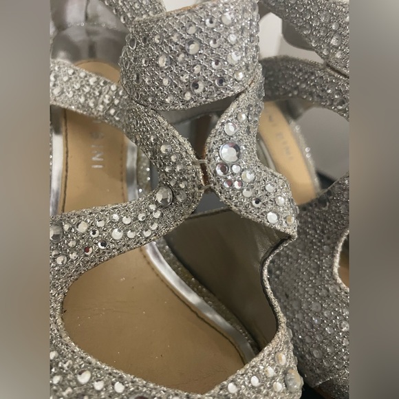 Silver glitter heels- Gianna Bini - Picture 6 of 9